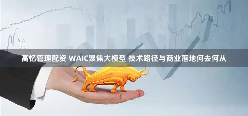 高忆管理配资 WAIC聚焦大模型 技术路径与商业落地何去何从