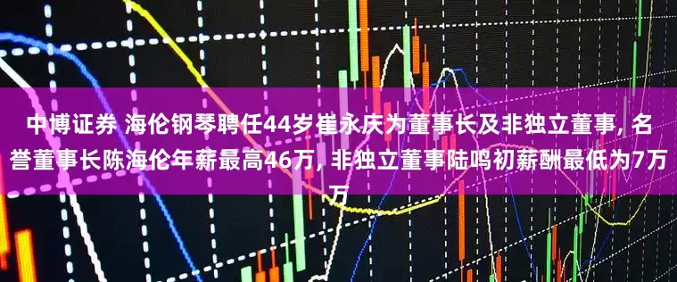 中博证券 海伦钢琴聘任44岁崔永庆为董事长及非独立董事, 名誉董事长陈海伦年薪最高46万, 非独立董事陆鸣初薪酬最低为7万